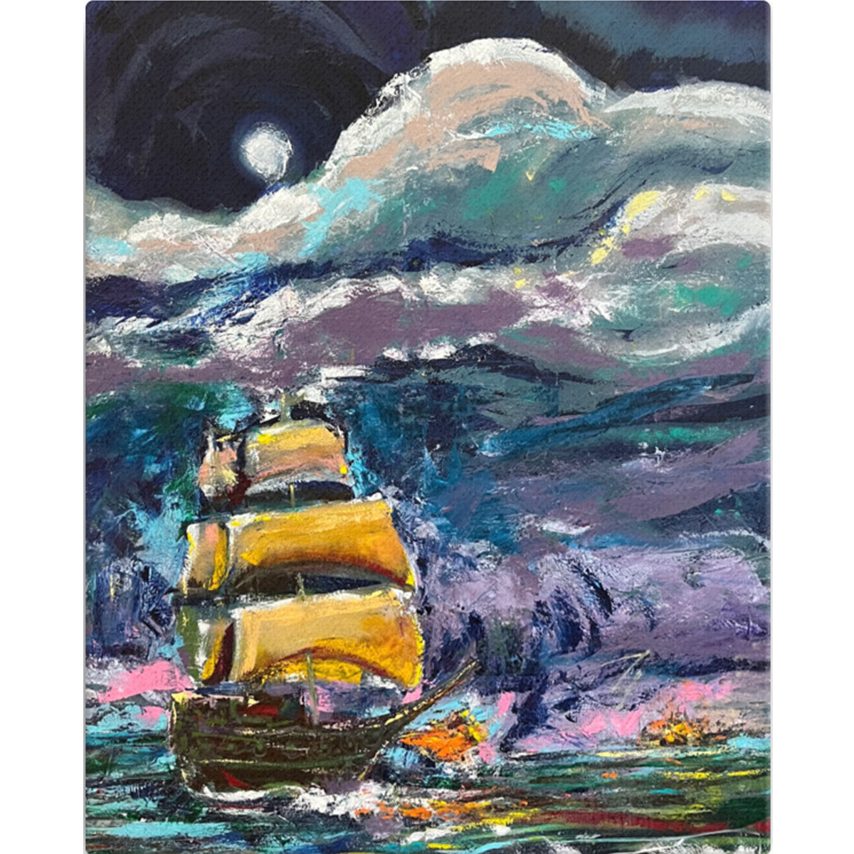"CAPTAIN GREY BEARD" Canvas by Guillo Perez 3