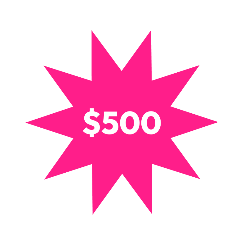 $500 Donation