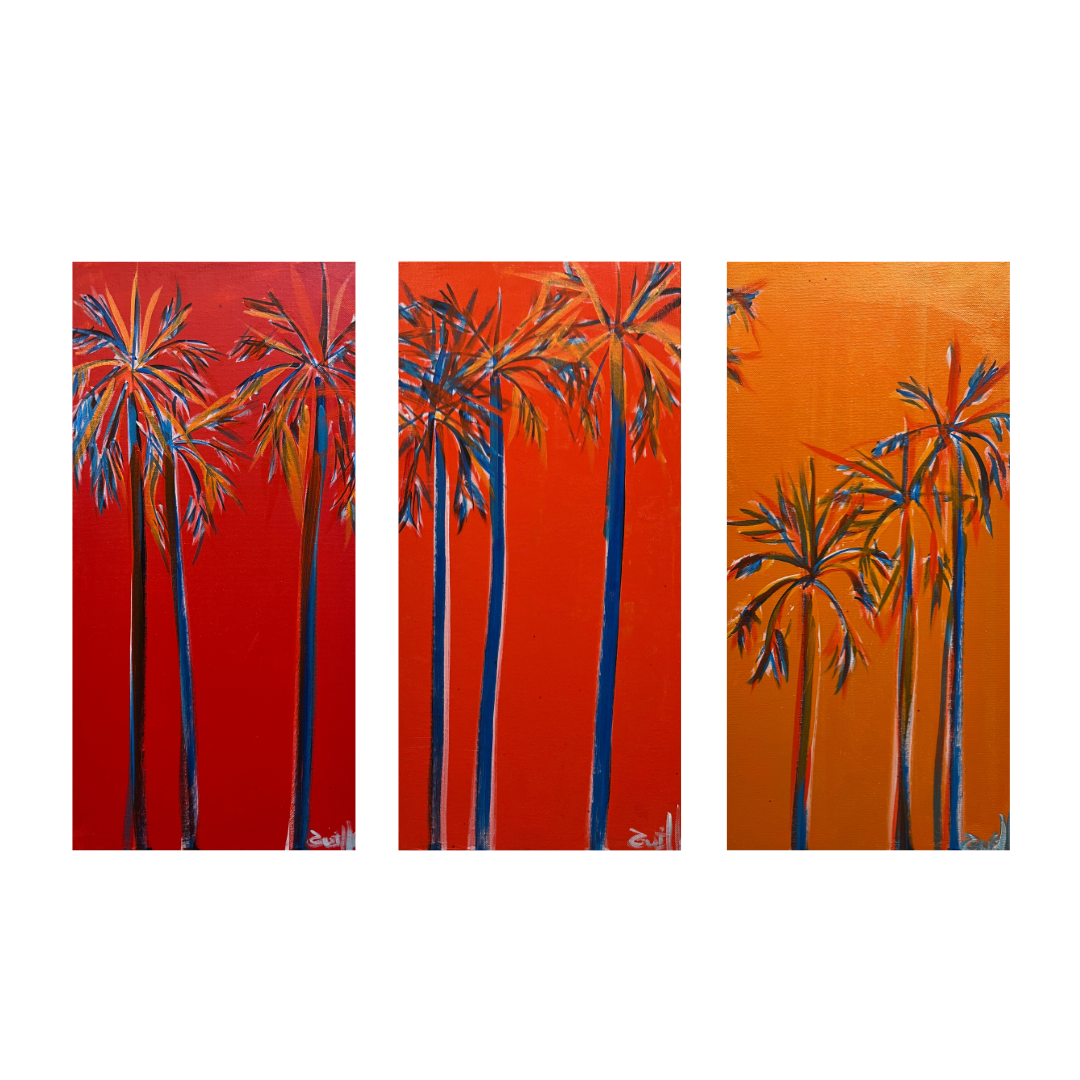 Palm Trees II | Guillo Pérez 3 | Original Acrylic Painting