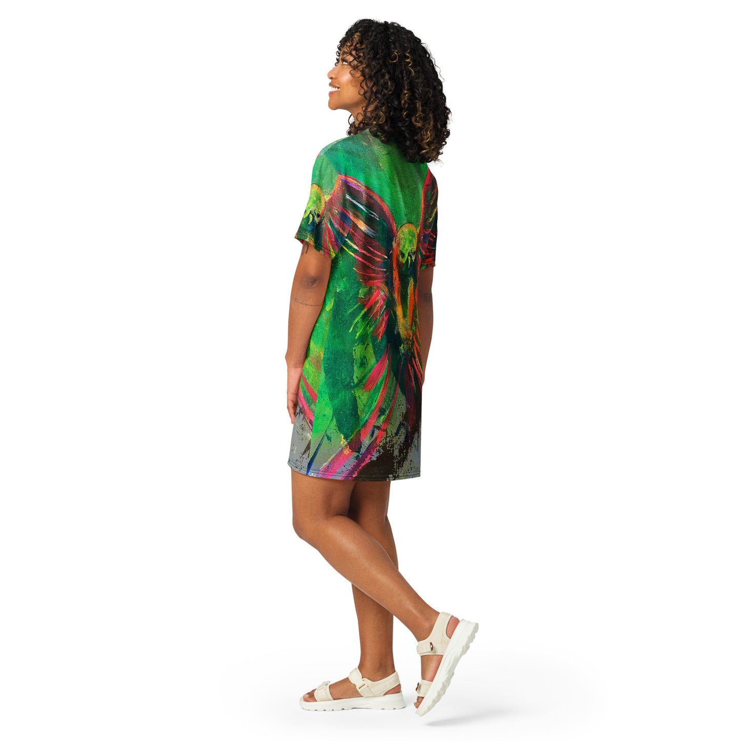 "Parakeet" by Guillo Perez 3 T-shirt Dress