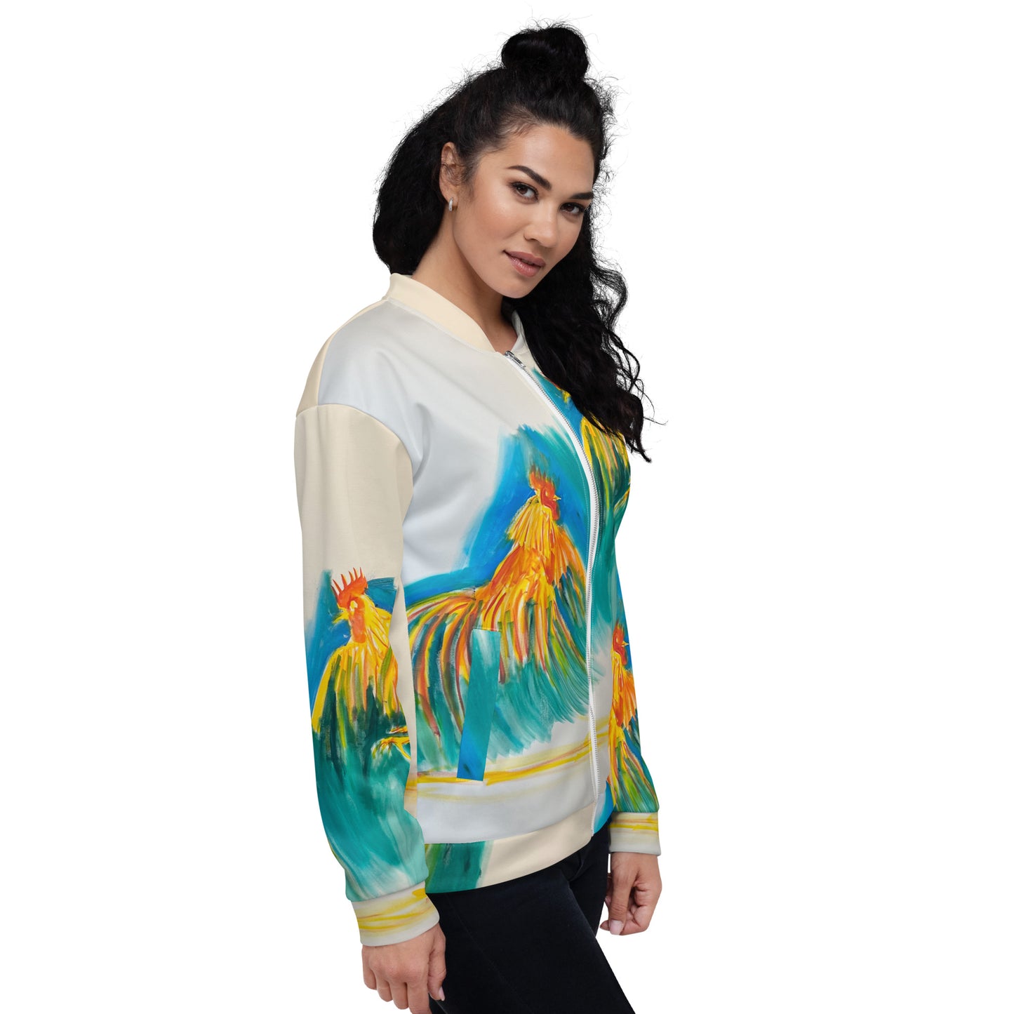 "Rooster Fight" Unisex Bomber Jacket