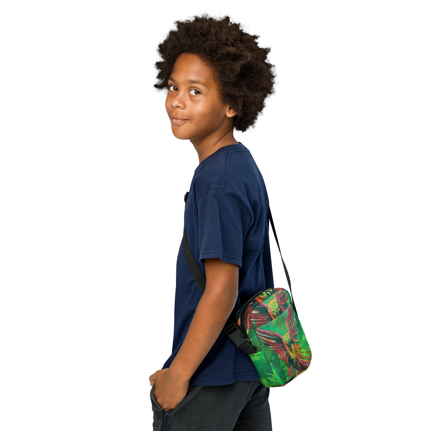"Parakeet" Utility crossbody bag