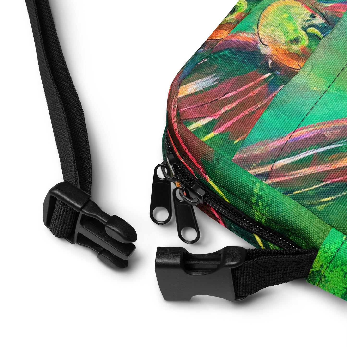 "Parakeet" by Guillo Perez 3 Utility Crossbody Bag
