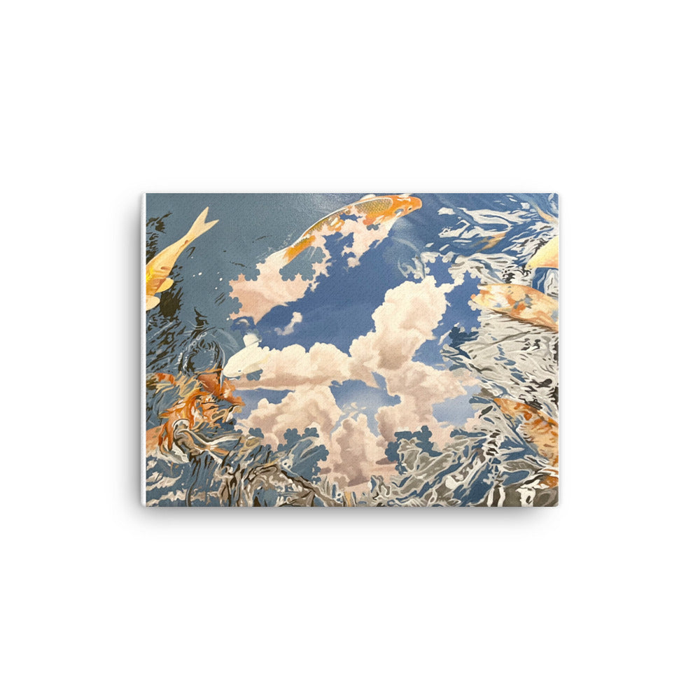 "Clouds Fish" by John Gurbacs Canvas Print
