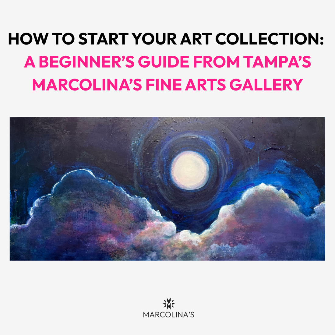 Original oil paintings at Marcolina's Fine Arts Gallery in Tampa, Florida