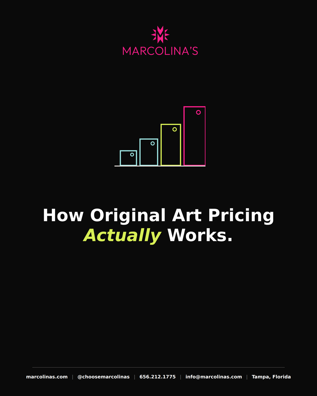 Marcolina's journal cover for How Original Art Pricing Actually Works article