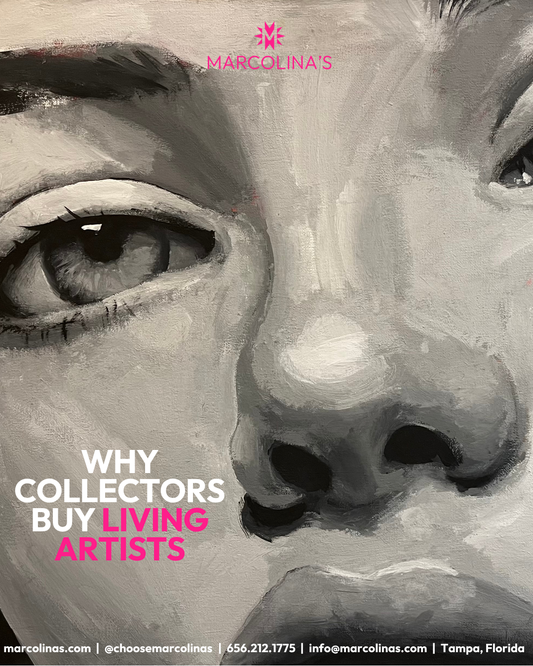 Original acrylic painting by Rashad Daniell, living artist available at Marcolina's Fine Arts Gallery Tampa