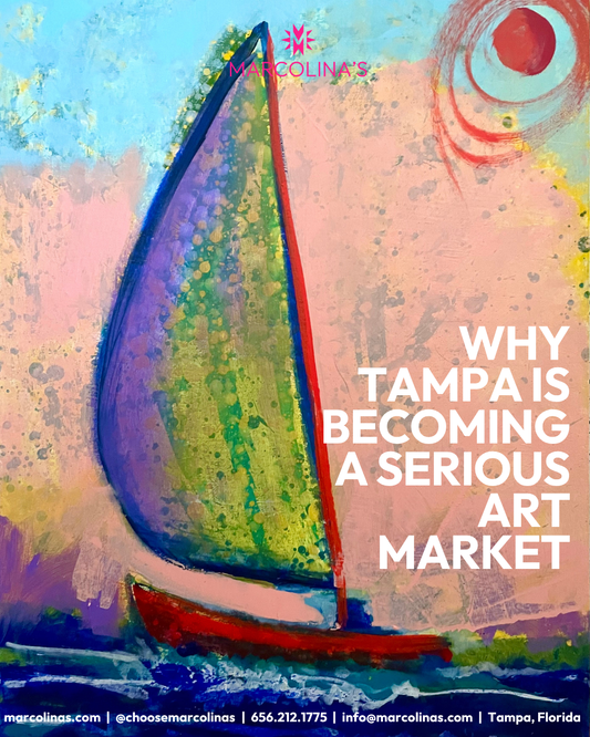 Original paintings on display at Marcolina's Fine Arts Gallery, Tampa's leading contemporary art gallery in Ybor City Florida