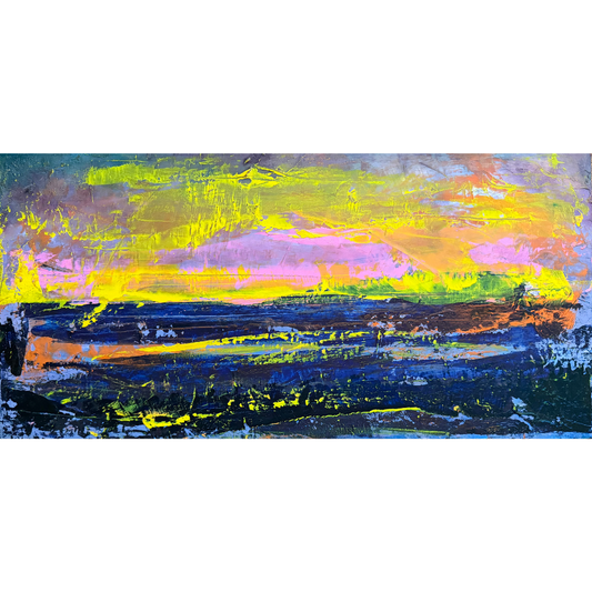 Horizon III, oil painting by Guillo Pérez 3, Marcolina's Fine Arts Gallery, Tampa, Florida