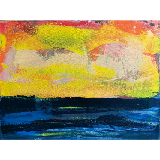 Horizon IV, oil painting by Guillo Pérez 3, Marcolina's Fine Arts Gallery, Tampa, Florida