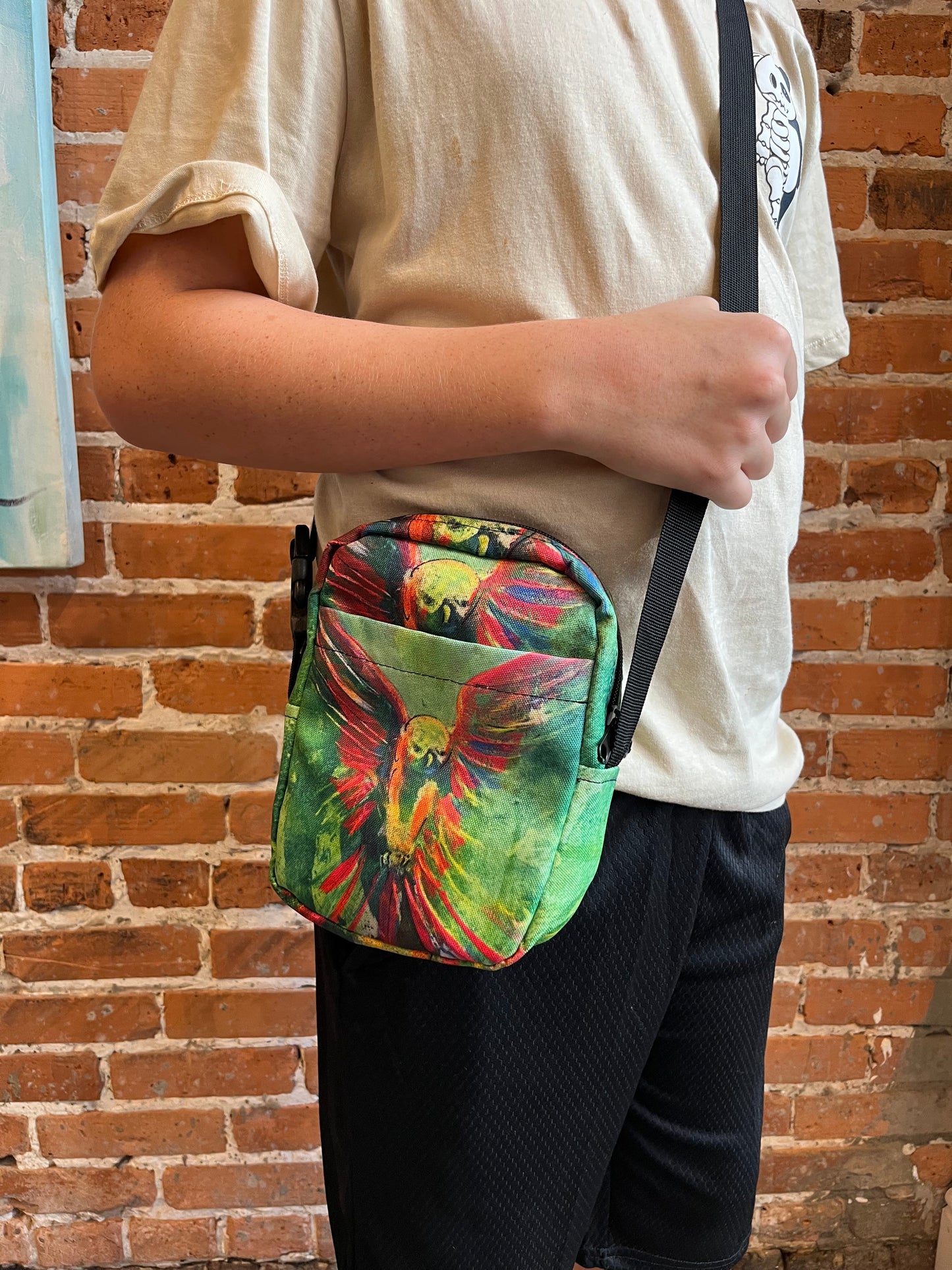 "Parakeet" Utility crossbody bag