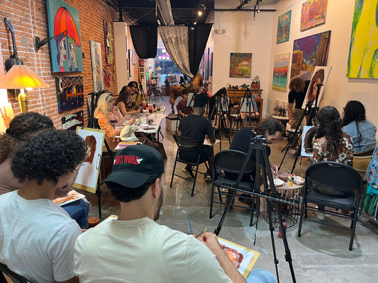 Figure Drawing at Hot Wax Kava Bar Ybor City Tampa — non-nude live model session first Mondays — Marcolina's Fine Arts Gallery