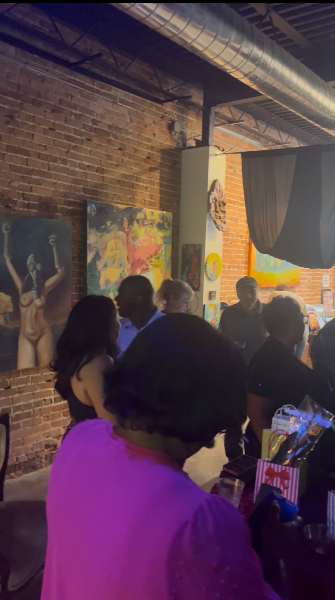 Luv Talk Singles Art Night event