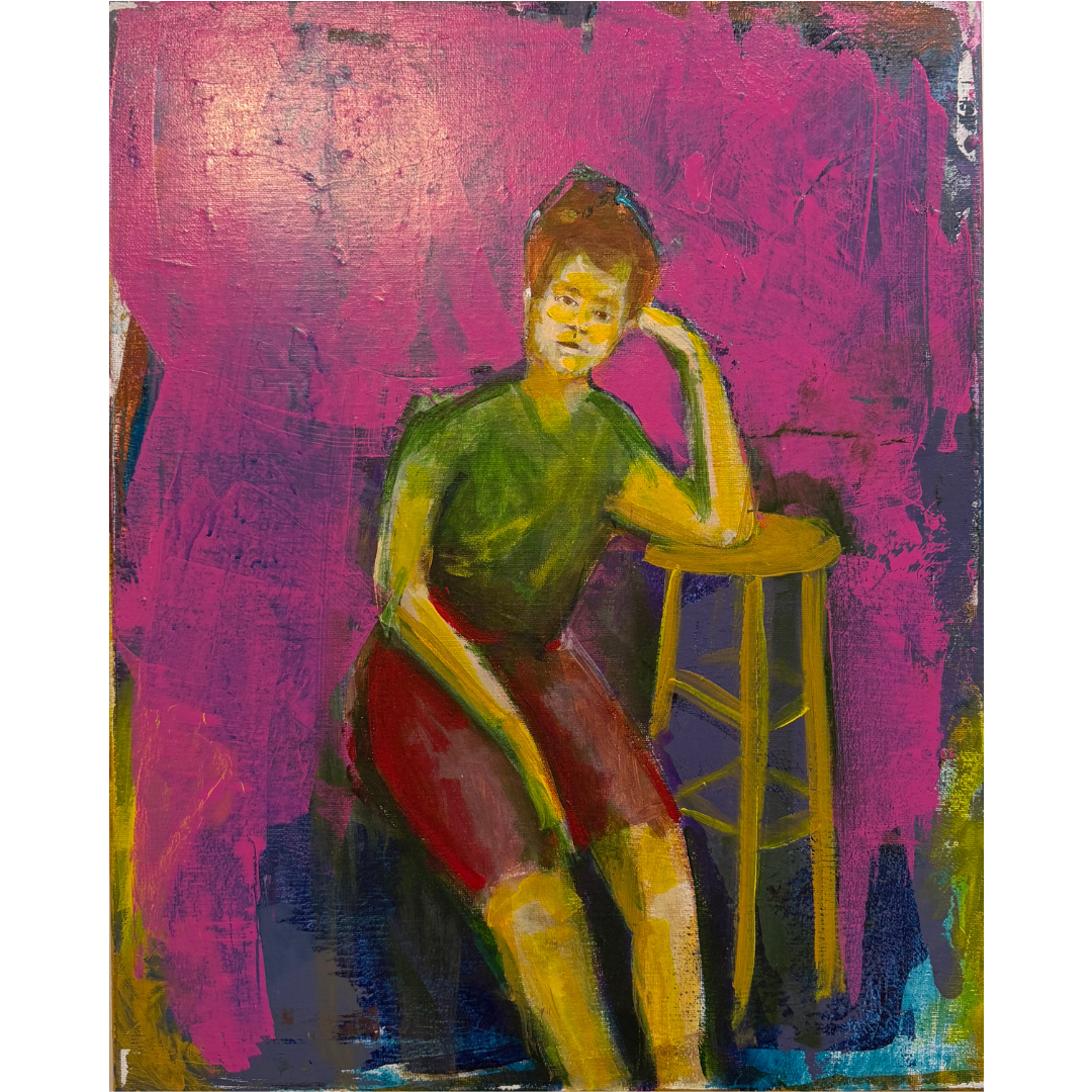 In Repose, acrylic painting by Guillo Pérez 3, Marcolina's Fine Arts Gallery, Tampa, Florida