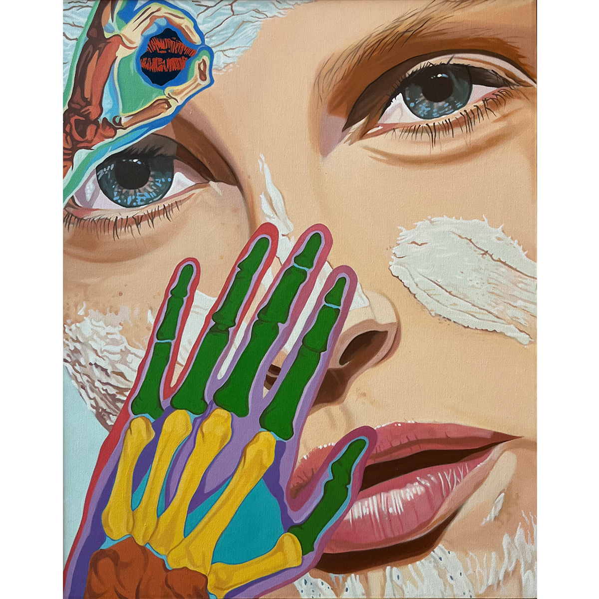 Speak No Evil, oil painting by John Gurbacs, Marcolina's Fine Arts Gallery, Tampa, Florida