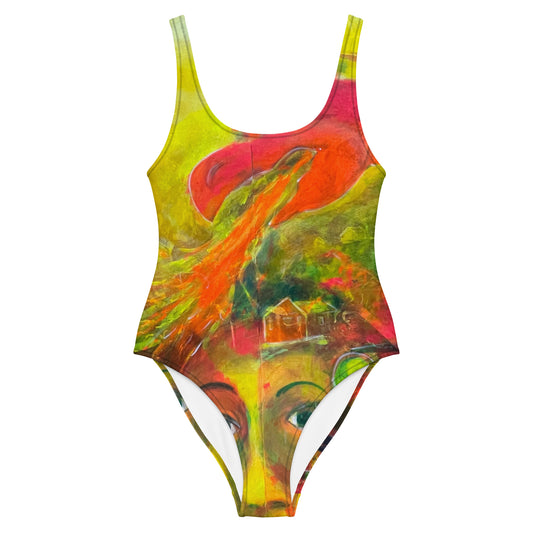 "Dragon" by Guillo Perez 3 One-Piece Swimsuit