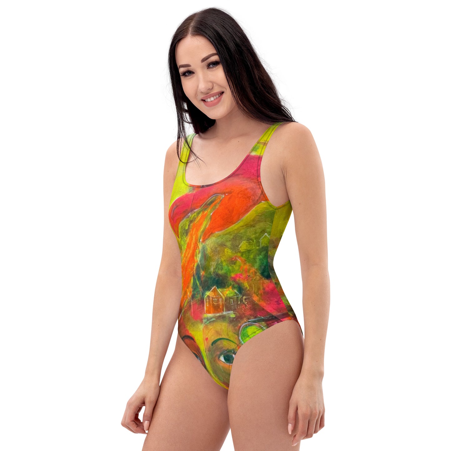 "Dragon" by Guillo Perez 3 One-Piece Swimsuit