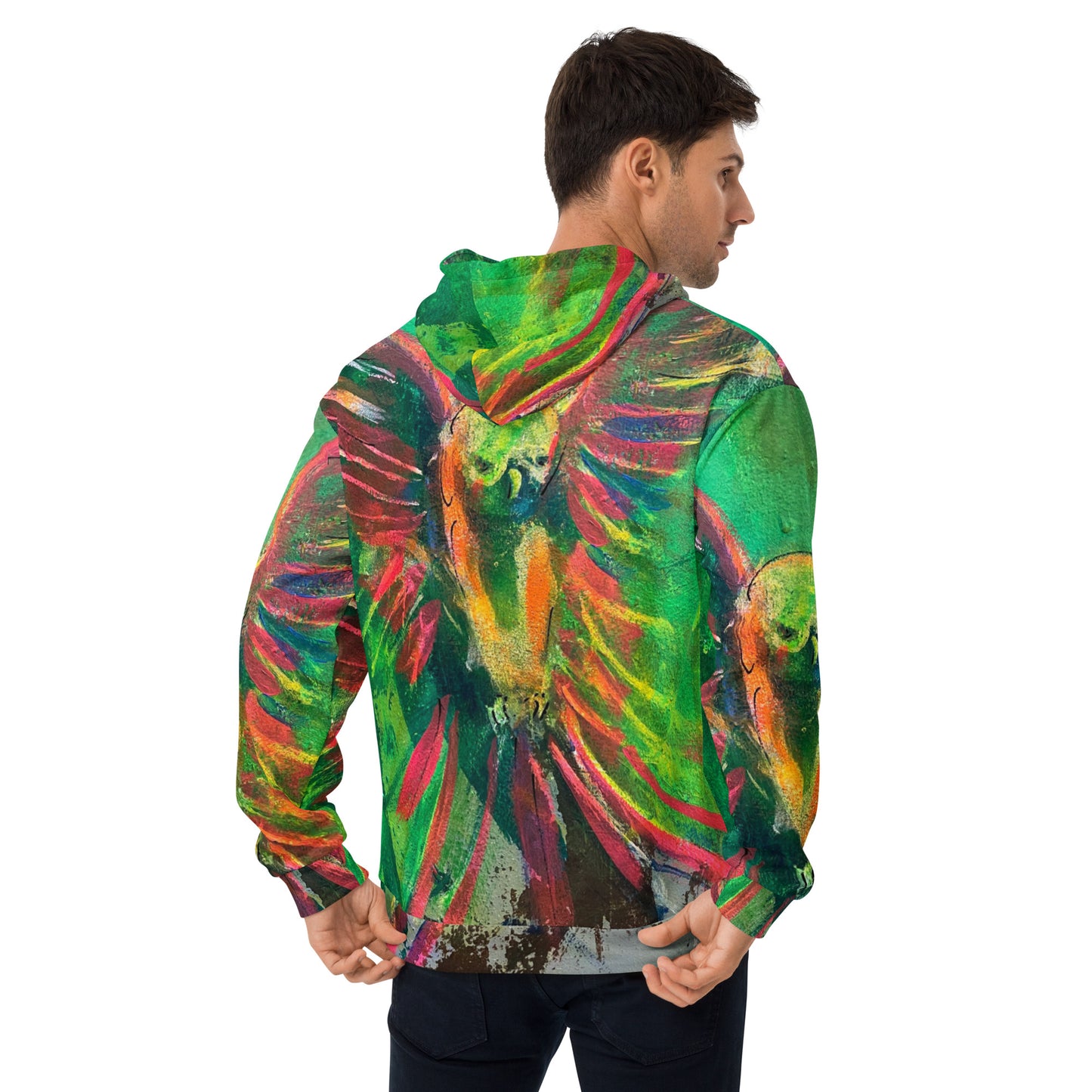 "Parakeet" by Guillo Pérez 3 Unisex Hoodie