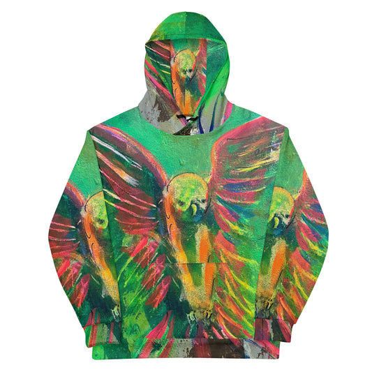 "Parakeet" by Guillo Pérez 3 Unisex Hoodie