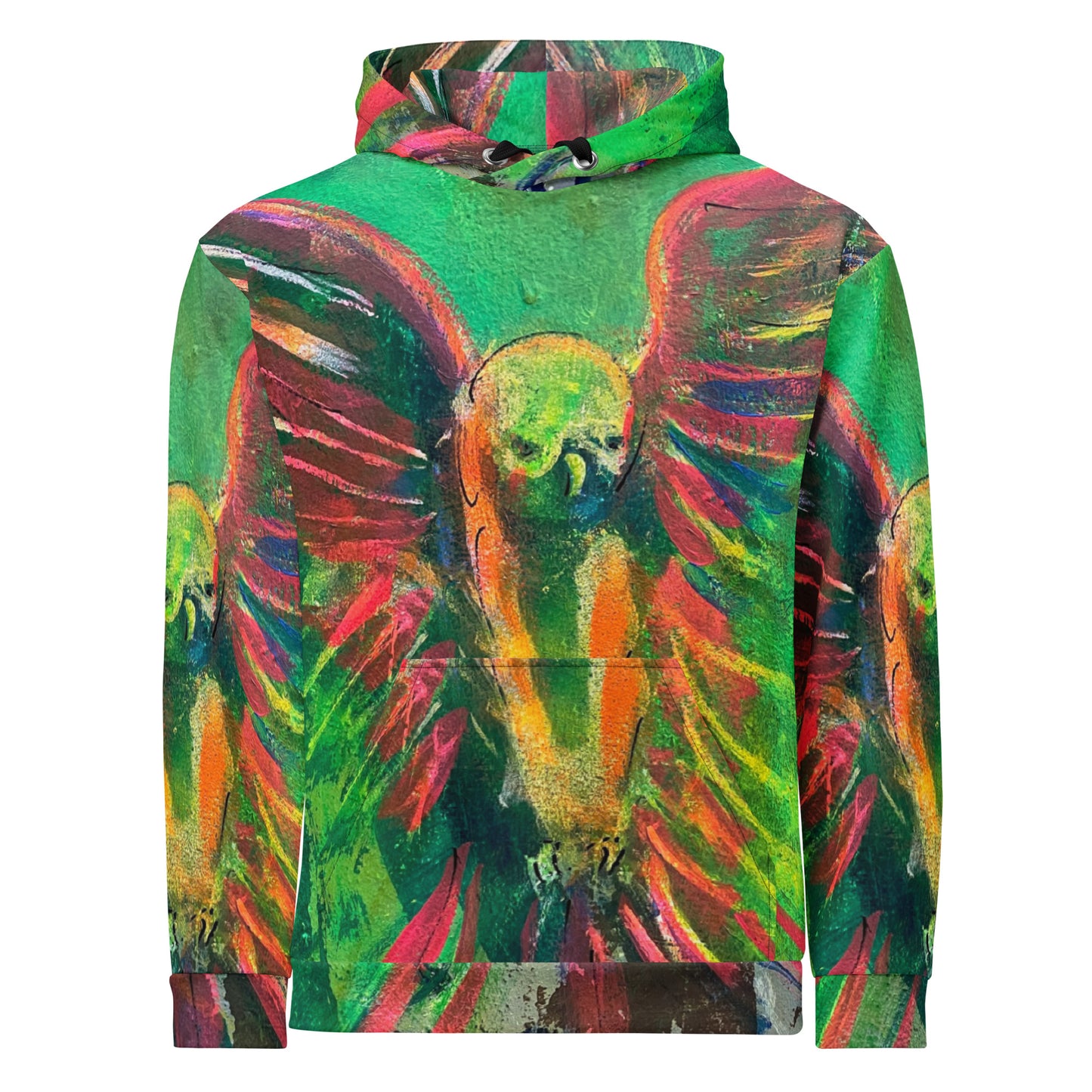 "Parakeet" by Guillo Pérez 3 Unisex Hoodie