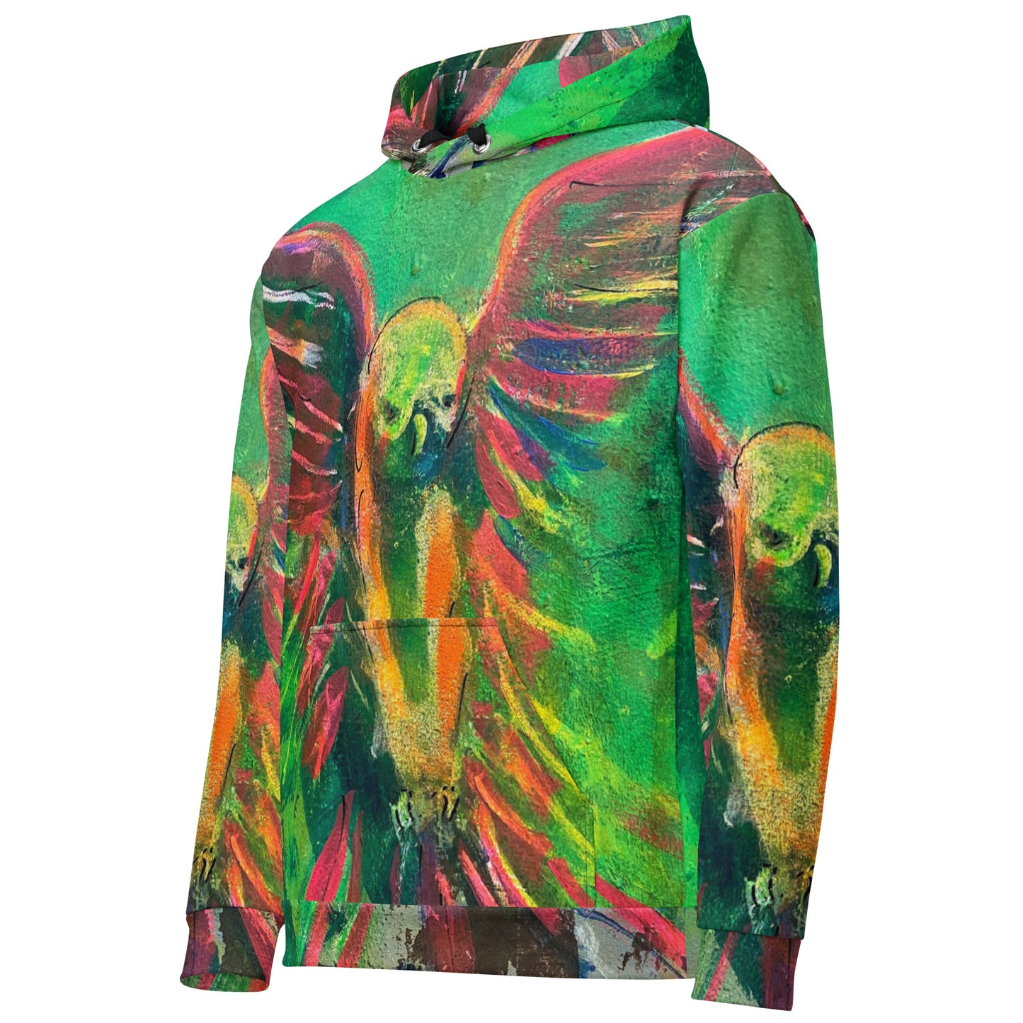 "Parakeet" by Guillo Pérez 3 Unisex Hoodie