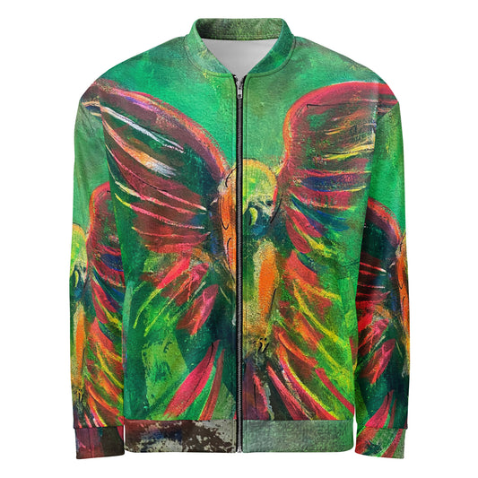 "Parakeet" Unisex Bomber Jacket