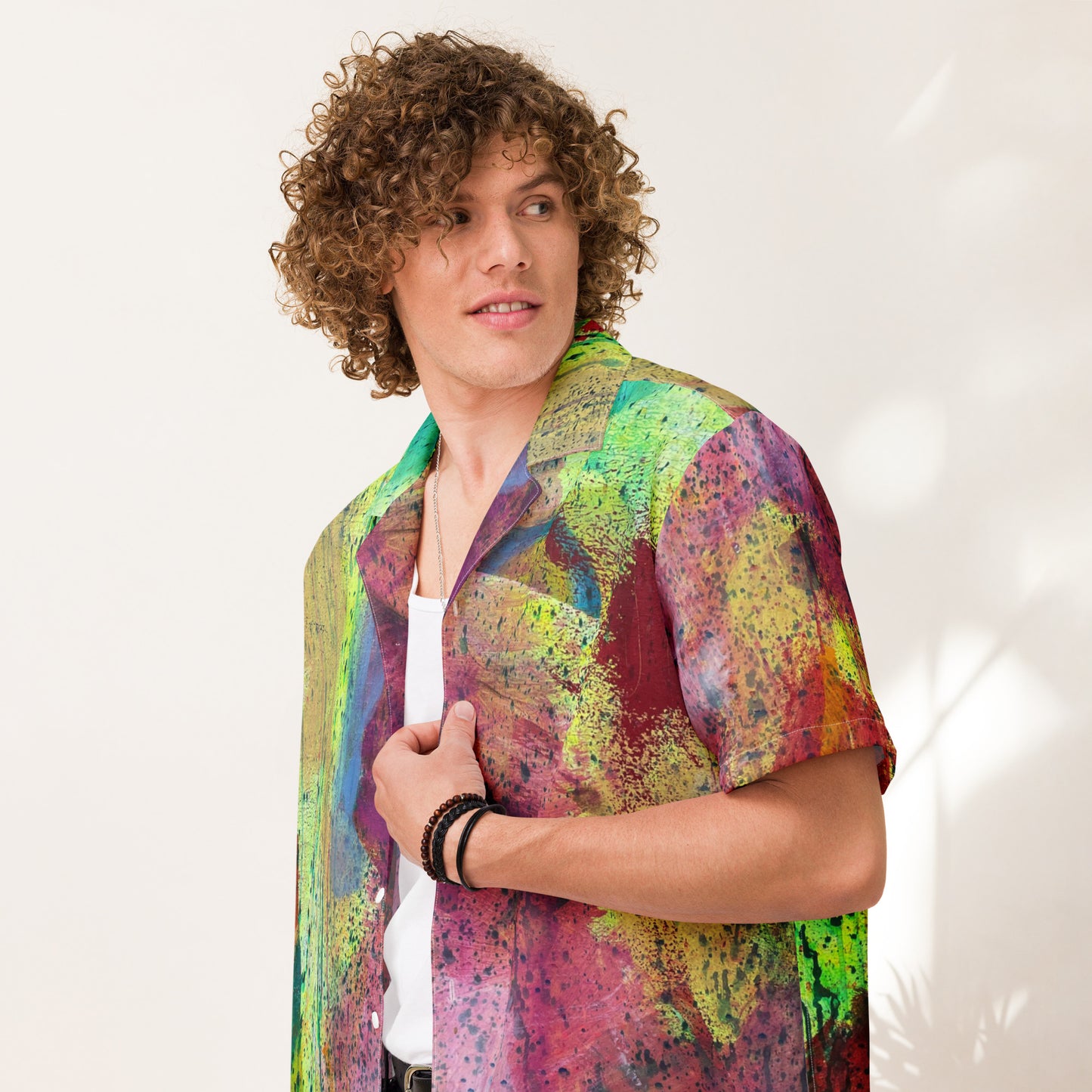 "Abstract 1" by Guillo Perez 3 Unisex button shirt