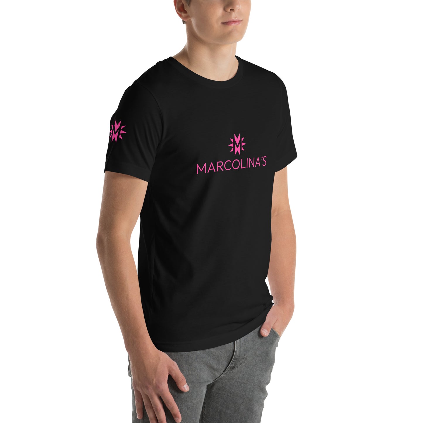 Marcolina's Pink Unisex t-shirt