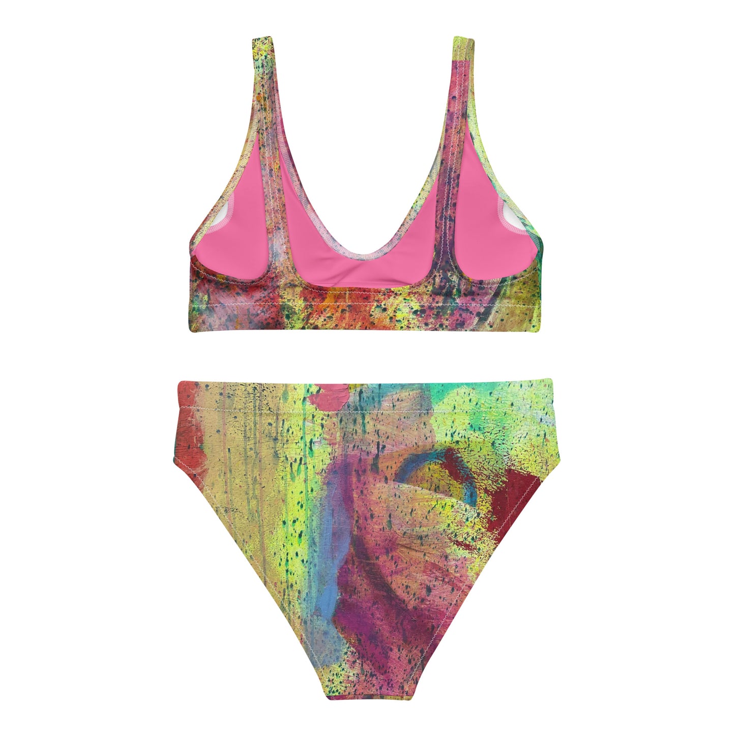 Abstract Recycled high-waisted bikini by Guillo Perez 3