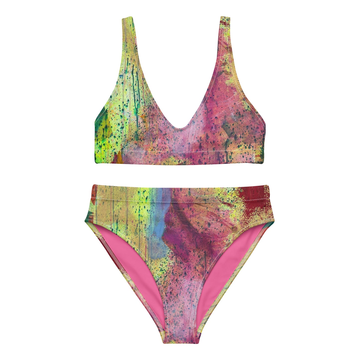 Abstract Recycled high-waisted bikini by Guillo Perez 3